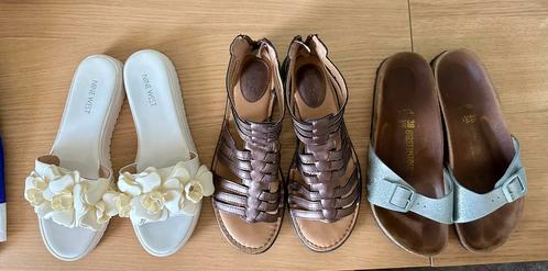 3 dames sandalen. De beige en bruin zijn goed als nieuw!, Kleding | Dames, Schoenen, Zo goed als nieuw, Sandalen of Muiltjes, Overige kleuren