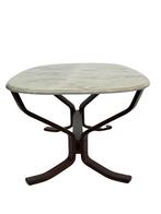 Vintage Salontafel Marmer Hout Minimalist design Zweden, Gebruikt, Overige materialen, 100 tot 150 cm, Vintage