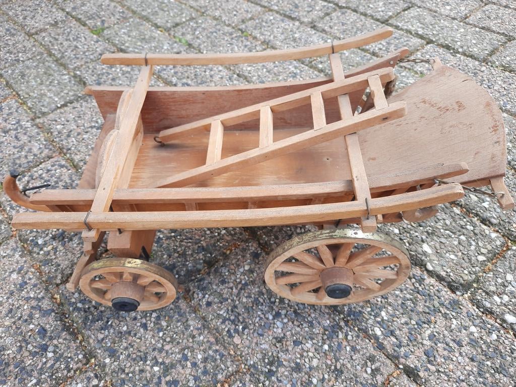 Handgemaakte houten boerenkar, Ophalen of Verzenden