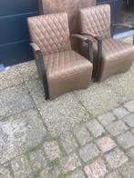 2 fauteuils nieuw, Twee, Ophalen of Verzenden, Bruin, Zo goed als nieuw