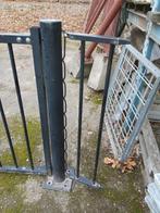 Dubbele tuinpoort spijlen Zwart B&G 3,35x1,3m 2 stuks, Ophalen, 100 tot 150 cm, Zo goed als nieuw, IJzer