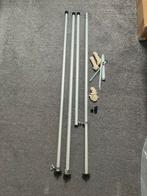 Telescopische Aluminium Stokken voor Tarp, Ophalen, Zo goed als nieuw