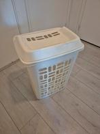 Witte Wasmand met Deksel, Huis en Inrichting, Woonaccessoires | Prullenbakken, Kunststof, Gebruikt, 50 tot 75 cm, 40 liter of meer