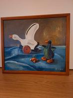 olieverf houten speelgoed gesigneerd "Bakker '94", Ophalen of Verzenden