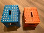 Opvouwbaar krukje oranje de blauwe er gratis bij, Huis en Inrichting, Krukjes, Ophalen of Verzenden, Zo goed als nieuw, Kunststof