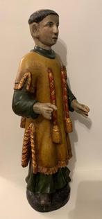 Antiek Houten Kerkbeeld ~ Heiligenbeeld ~ Vroeg 19e Eeuw, Antiek en Kunst, Antiek | Religie, Ophalen