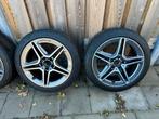 AMG Velgen met Michelin Winterbanden 225/45 R18, Auto-onderdelen, Banden en Velgen, 18 inch, Gebruikt, Banden en Velgen, Personenwagen