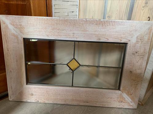 Glas in lood/zink. Inkijkwerend 2stuks. 86x56cm m steuntjes., Doe-het-zelf en Verbouw, Glas en Ramen, Nieuw, Minder dan 80 cm