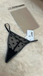 Super leuke string Maat S Kleur zwart Nieuw, Ophalen of Verzenden, Zwart, String