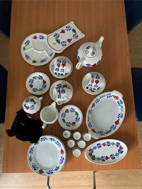 Boerenbont ontbijt servies, Huis en Inrichting, Keuken | Servies, Zo goed als nieuw, Overige typen, Boerenbont, Aardewerk, Ophalen
