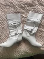 Witte vintage laarzen maat 37, Ophalen of Verzenden, Gedragen, Wit, Hoge laarzen