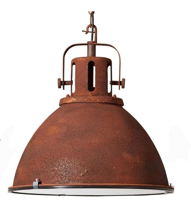 Industriële hanglamp Jedper, Huis en Inrichting, Lampen | Hanglampen, Zo goed als nieuw, Minder dan 50 cm, Glas, Metaal, Ophalen of Verzenden