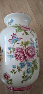 Vieux Strasbourg Porseleinen Vaas met Bloemenmotief, Antiek en Kunst, Ophalen of Verzenden