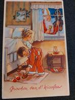 Oude Sinterklaas kaart, Ophalen of Verzenden, 1920 tot 1940, Gelopen, Kinderen