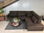 GRATIS LEVERING Hoekbank Bruin 310x250 GEREINIGD, Stof, Hoekbank, 300 cm of meer, Ophalen of Verzenden