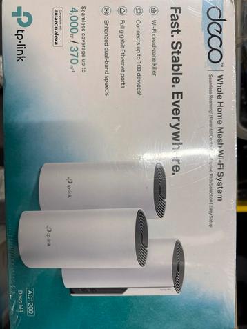 2 Sets TP-Link Deco M4 Mesh WiFi Systeem beschikbaar voor biedingen