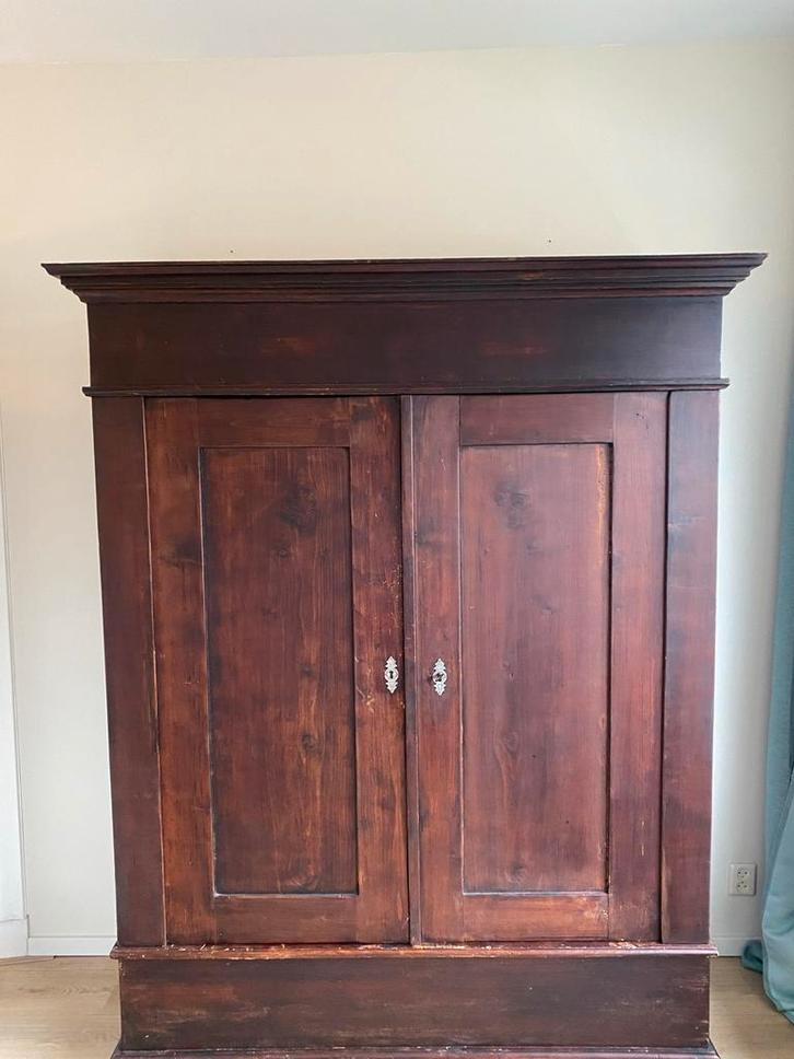 Antieke kast ( 195 h x 154 b x 61 d), Huis en Inrichting, Kasten | Overige, Gebruikt, Ophalen