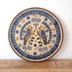 Vintage Keramisch Wand Bord met Vogel Decoratie, Antiek en Kunst, Ophalen of Verzenden