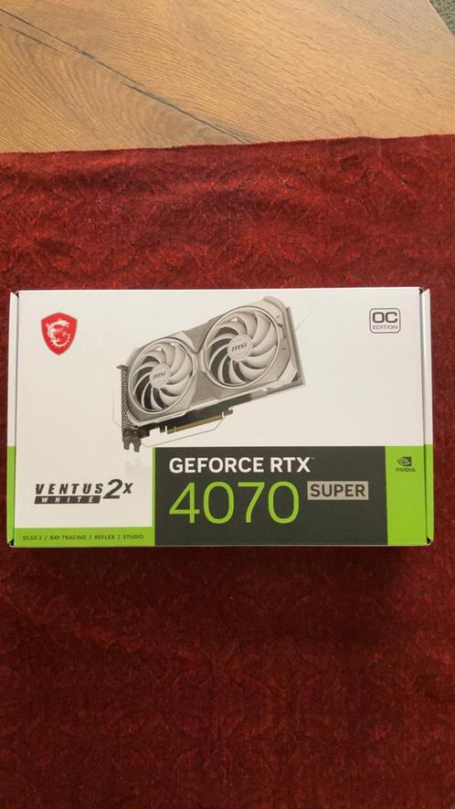 *NIEUW* MSI RTX 4070 SUPER VENTUS 2X White 12GB videokaart, Computers en Software, Videokaarten, Nieuw, Nvidia, PCI-Express 4.0