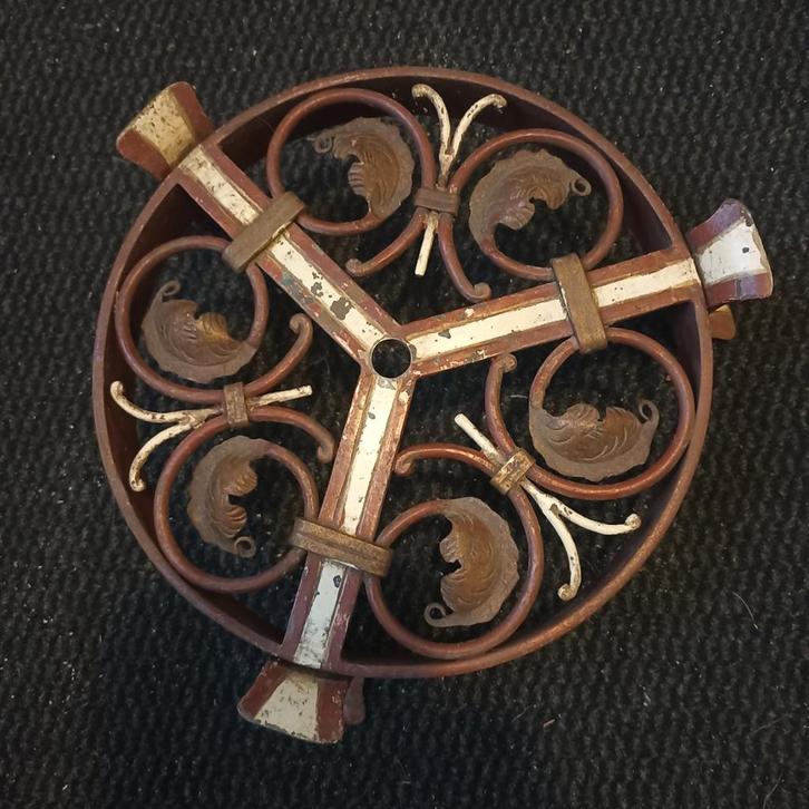 Antieke Gietijzeren Onderzetter - Plantenstandaard, Huis en Inrichting, Woonaccessoires | Kandelaars en Kaarsen, Ophalen of Verzenden