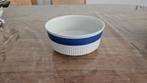 Villeroy & Boch - ronde schaal met blauwe rand, Ophalen, Overige stijlen, Porselein, Schaal of Schalen