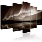 663 Noorderlicht XXL 5 Luik Canvas Schilderij 200x100cm, Ophalen of Verzenden