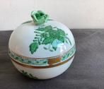 HEREND groen Hungary potje met deksel., Ophalen of Verzenden