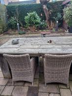 4 Wicker tuinstoelen, Ophalen, Gebruikt, Wicker