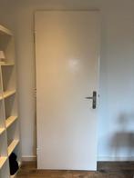 Witte Binnendeur met Klink, Doe-het-zelf en Verbouw, Deuren en Horren, Ophalen, Gebruikt, 80 tot 100 cm, Binnendeur