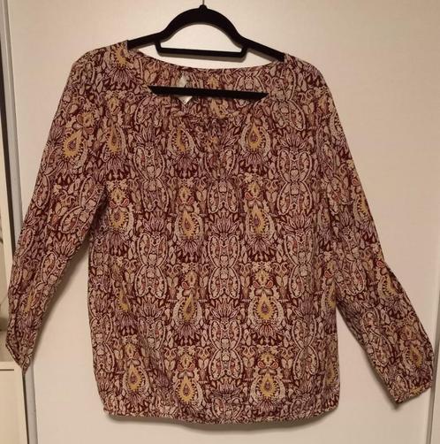 Top: rood/wit tuniek – BPC (Bonprix), 44, Kleding | Dames, Tops, Zo goed als nieuw, Maat 42/44 (L), Rood, Lange mouw, Ophalen of Verzenden