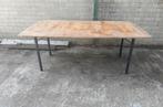 Houten opklaptafel, Tuin en Terras, Ophalen, Gebruikt, Rechthoekig, Hout
