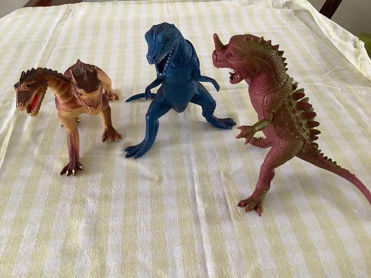 3 Dino’s uit de 80 jaren van dor mei, Verzamelen, Poppetjes en Figuurtjes, Zo goed als nieuw, Ophalen of Verzenden