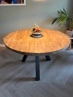 Industriële ronde eettafel (120cm), Huis en Inrichting, Tafels | Eettafels, Ophalen, 100 tot 150 cm, Rond, Zo goed als nieuw