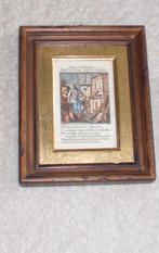 schilderijtje (of fotolijst) met mooie antieke eiken lijst, Antiek en Kunst, Ophalen of Verzenden