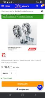 Eibach spacers 200 mm 2x set 5x112.  66,5 naafgat, Auto-onderdelen, Ophalen of Verzenden, Audi