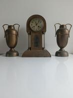Antieke pendule met vazen, Ophalen of Verzenden