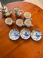 Kinderserviesje blauw/wit met molentje, Ophalen of Verzenden