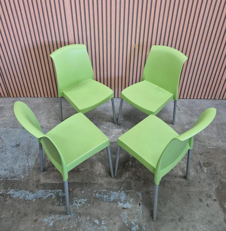Mix 11 x Jenny Scab kunststof design stoelen kantine horeca, Huis en Inrichting, Stoelen, Zo goed als nieuw, Vijf, Zes of meer stoelen