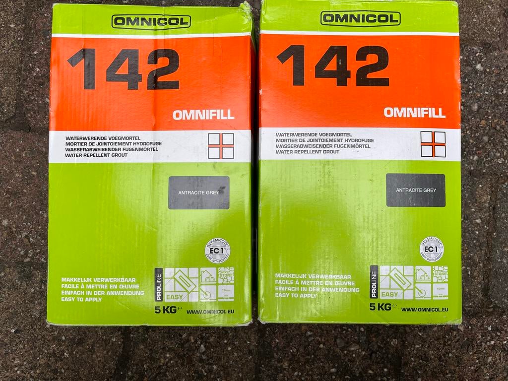 Omnicol 142 Omnifill Voegmortel Antraciet Grijs, Doe-het-zelf en Verbouw, Metselstenen, Nieuw, Overige typen, Ophalen