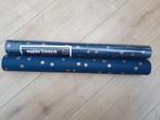 Blauw vliesbehang koperen stippen, Huis en Inrichting, Ophalen of Verzenden, 10 tot 25 m², Blauw
