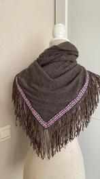 Sjaal Omslagdoek 190 X 100cm GRIJS met franje, Ophalen of Verzenden, Nieuw, Maat 46/48 (XL) of groter, Sjaal
