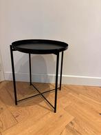 IKEA Gladon salontafel zwart, Huis en Inrichting, Ophalen, Zo goed als nieuw, Rond, Minder dan 50 cm