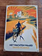 2023 Hertog Jan het wachten waard emaille bord, Ophalen of Verzenden, Nieuw, Reclamebord