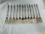 Verzilverde gebak of taart vorkjes, apostel, apostelen., Antiek en Kunst, Antiek | Bestek, Ophalen of Verzenden