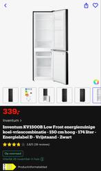 Inventum Koel-vriescombinatie - Zo goed als nieuw, Ophalen, 150 tot 200 liter, Zo goed als nieuw, 140 tot 160 cm