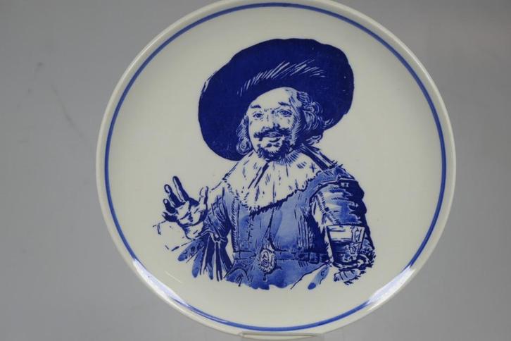 Mooi Delfts blauw bordje / wandbord met: De vrolijke drinker, Antiek en Kunst, Antiek | Keramiek en Aardewerk, Ophalen of Verzenden