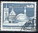 DDR 1974 Frankeerzegels Rostock-Warnemunde, Postzegels en Munten, Verzenden, Gestempeld, Plaats of Gebouw