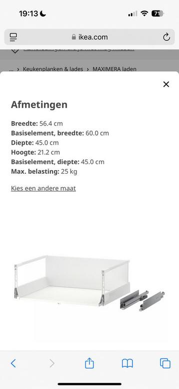 Maximera hoge lade 60x45 met Utrusta front - afbeelding 4