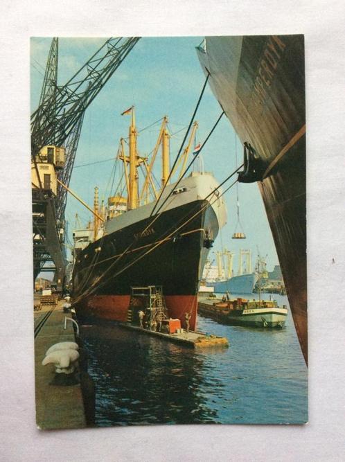 Rotterdam Havengezicht havenkranen schepen, Verzamelen, Ansichtkaarten | Nederland, Ongelopen, Zuid-Holland, 1960 tot 1980, Ophalen of Verzenden