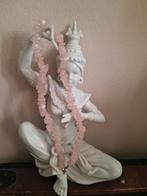 Oude Ketting met rozenkwarts, Sieraden, Tassen en Uiterlijk, Kettingen, Ophalen of Verzenden, Zo goed als nieuw, Roze, Steen of Mineraal